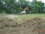 Silt fence is going in